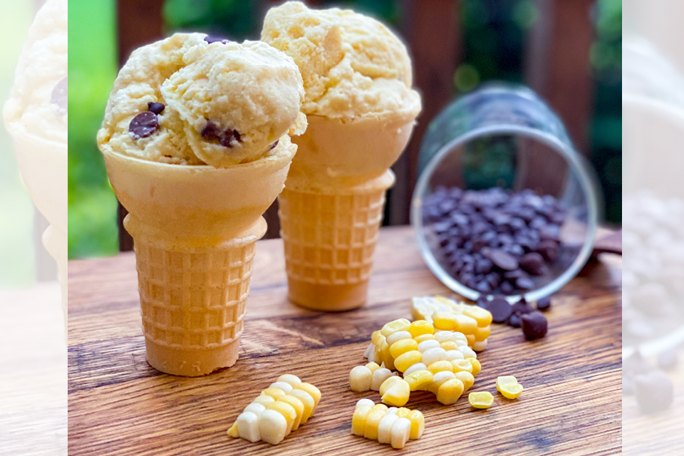 Chocolate Chip Sweet Corn Ice Cream